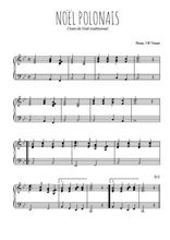 Téléchargez l'arrangement pour piano de la partition de Noël polonais en PDF